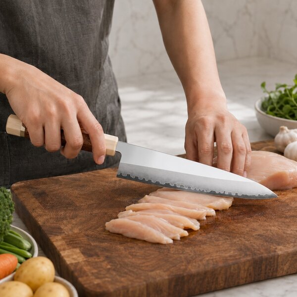 Šéfkuchařský nůž z oceli PM204 SaKuRo Akatsuki 20,8 cm