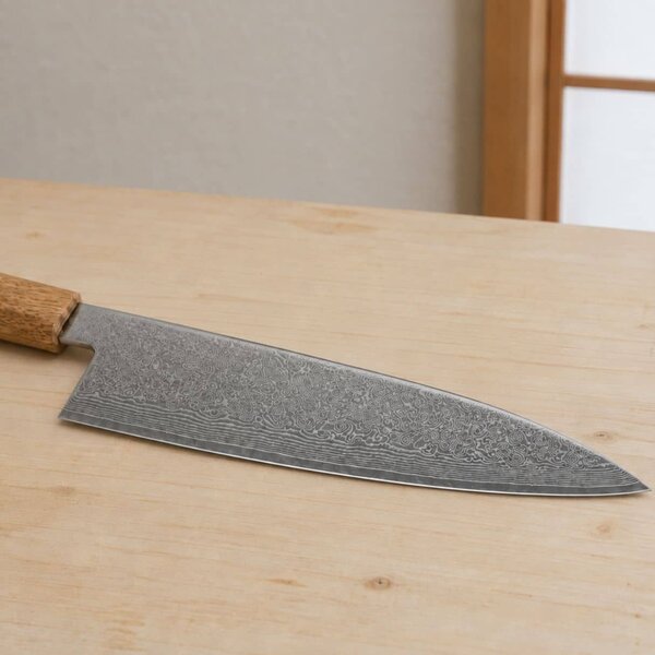 Šéfkuchařský nůž z damaškové oceli SG-2 SaKuRo SHINBOKU 21,5 cm