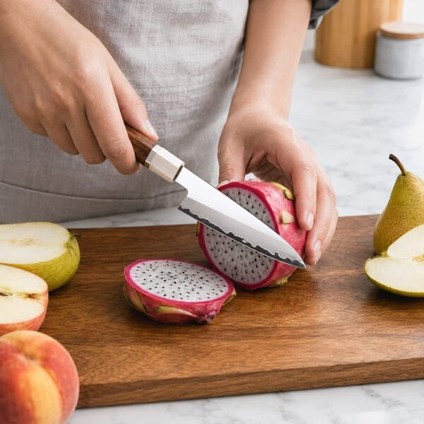 Víceúčelový nůž z oceli PM204 SaKuRo Akatsuki 12 cm