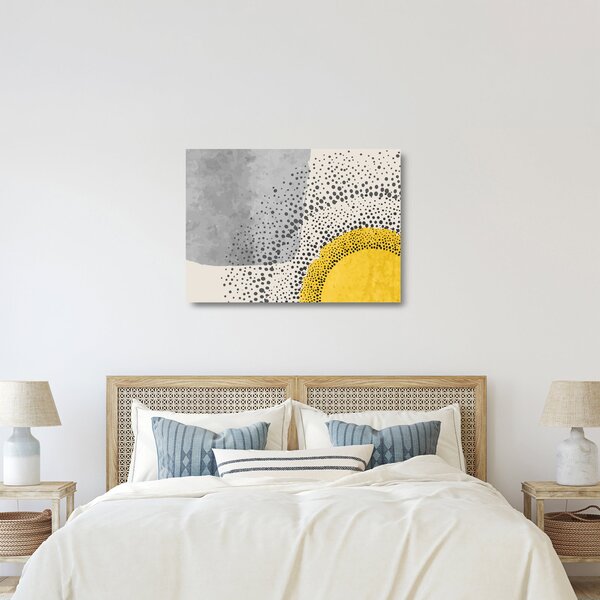 Skleněný obraz - Abstraktní malba pláže N⁰3 (70x50 cm)