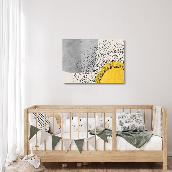 Skleněný obraz - Abstraktní malba pláže N⁰3 (70x50 cm)