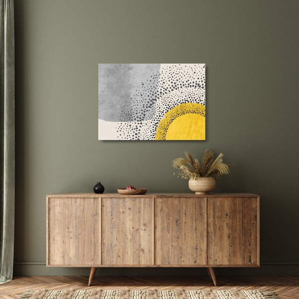 Skleněný obraz - Abstraktní malba pláže N⁰3 (70x50 cm)