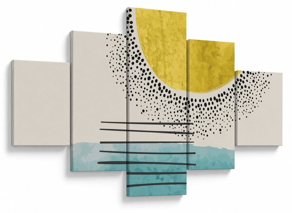 Obraz - Abstraktní malba pláže N⁰2 (125x70 cm)