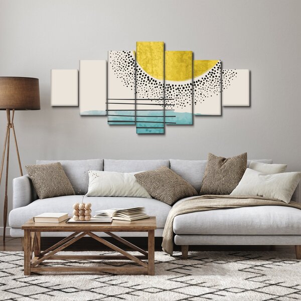 Obraz - Abstraktní malba pláže N⁰2 (210x100 cm)