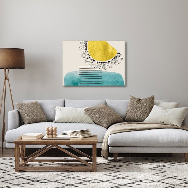 Obraz - Abstraktní malba pláže N⁰2 (70x50 cm)
