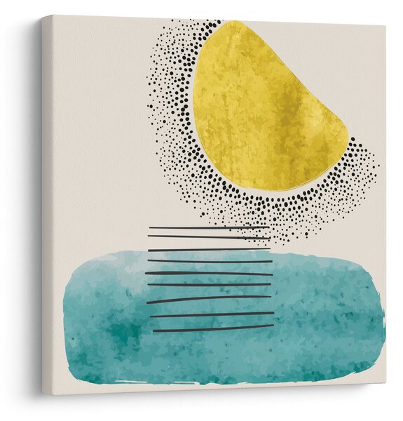 Obraz - Abstraktní malba pláže N⁰2 (30x30 cm)