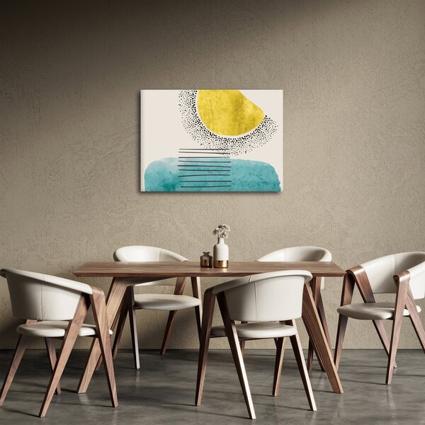 Obraz - Abstraktní malba pláže N⁰2 (70x50 cm)