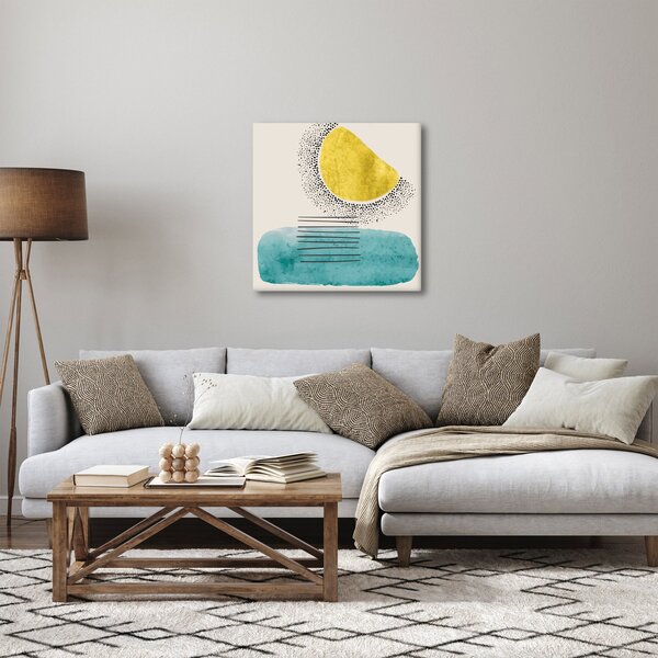 Obraz - Abstraktní malba pláže N⁰2 (30x30 cm)