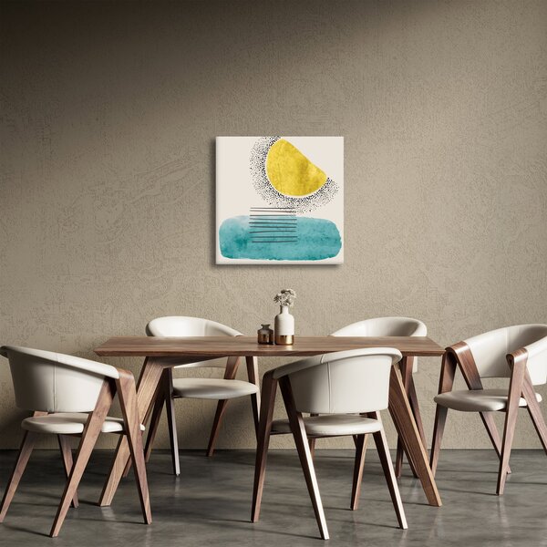 Obraz - Abstraktní malba pláže N⁰2 (30x30 cm)