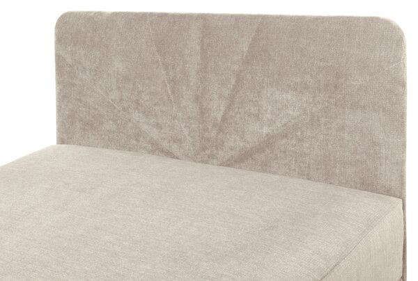 KONDELA Boxspringová postel, jednolůžko, béžová, 90x200, univerzální, SUPA