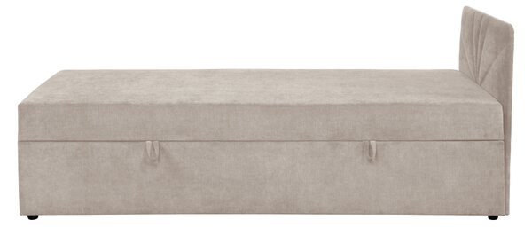 KONDELA Boxspringová postel, jednolůžko, béžová, 90x200, univerzální, SUPA