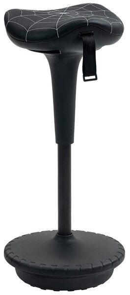 Vinsetto ergonomická otočná sedlová stolička — výškově nastavitelná 65,5–83,5 cm, náklon 120°, protiskluzová, černá | Aosom