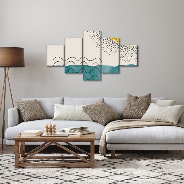 Obraz - Abstraktní malba pláže N⁰1 (125x70 cm)