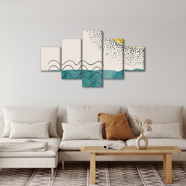 Obraz - Abstraktní malba pláže N⁰1 (125x70 cm)