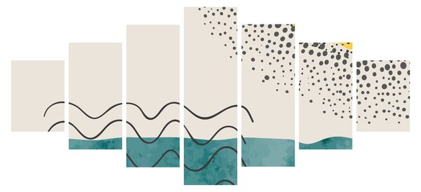 Obraz - Abstraktní malba pláže N⁰1 (210x100 cm)