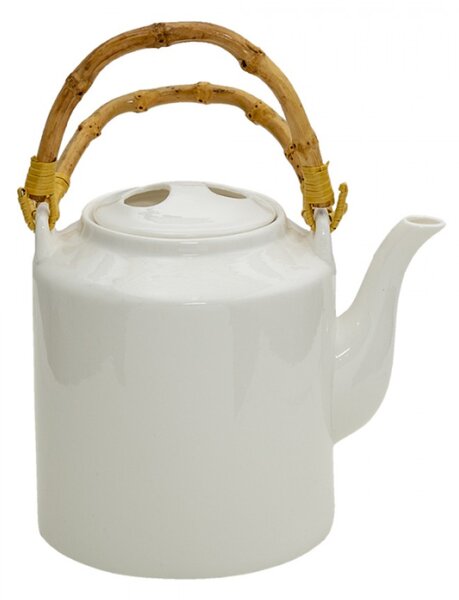 Bílá porcelánová konvice na čaj Libellule – 1500 ml