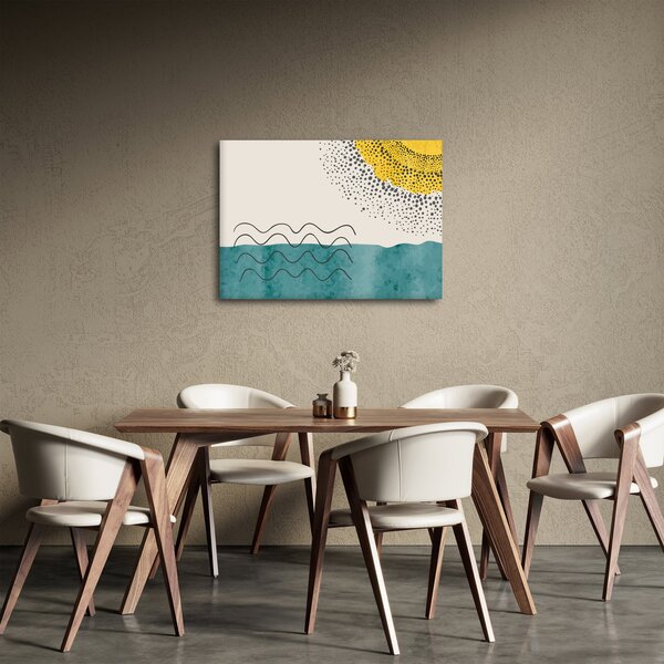 Obraz - Abstraktní malba pláže N⁰1 (70x50 cm)