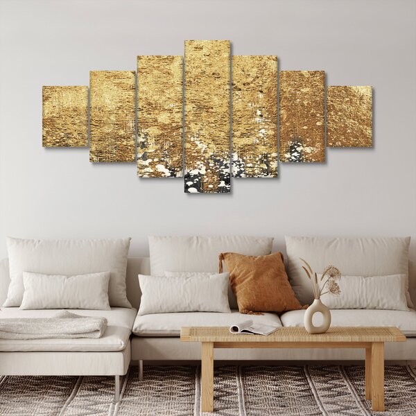 Obraz - Zlatá struktura N⁰3 (210x100 cm)