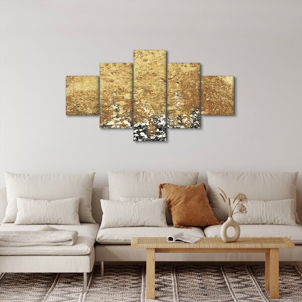 Obraz - Zlatá struktura N⁰3 (125x70 cm)