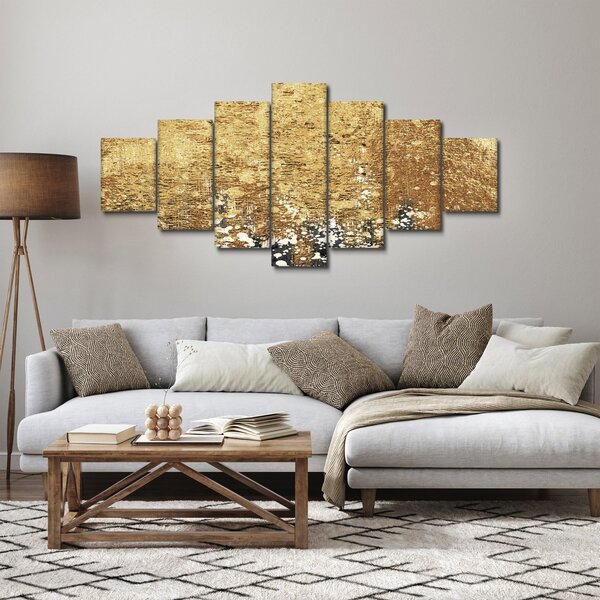 Obraz - Zlatá struktura N⁰3 (210x100 cm)