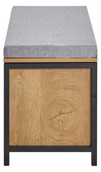 Sobuy Fsr149-N Botník S Lavicí Lavice S Úložným Prostorem Předsíňová Lavice Přírodní-Černá 110X45X35Cm