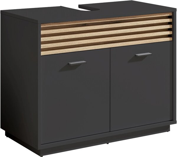 SKŘÍŇKA POD UMYVADLO, antracitová, antracitová, 80/64/40 cm home24 - Koupelnové série, Online Only