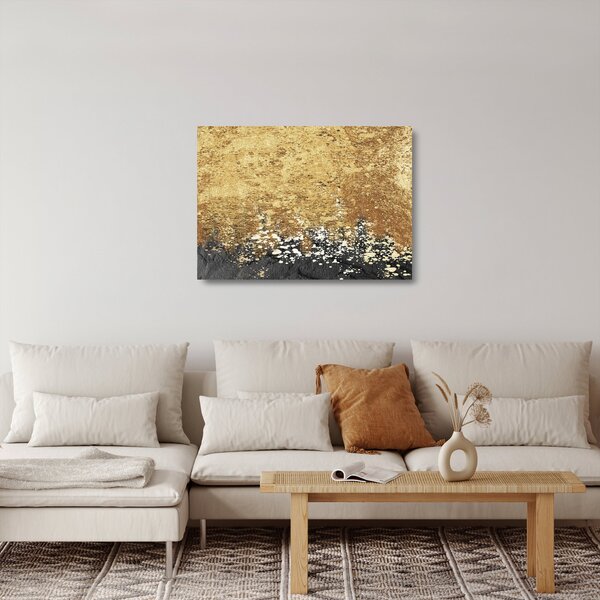 Skleněný obraz - Zlatá struktura N⁰3 (70x50 cm)