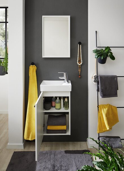 KOUPELNA PRO HOSTY, bílá, 40 cm home24 - Koupelnové série, Online Only