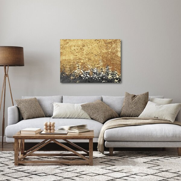 Obraz - Zlatá struktura N⁰3 (70x50 cm)