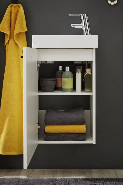 KOUPELNA PRO HOSTY, bílá, 40 cm home24 - Koupelnové série, Online Only