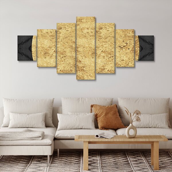 Obraz - Zlatá struktura N⁰2 (210x100 cm)
