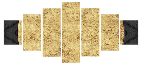 Obraz - Zlatá struktura N⁰2 (210x100 cm)