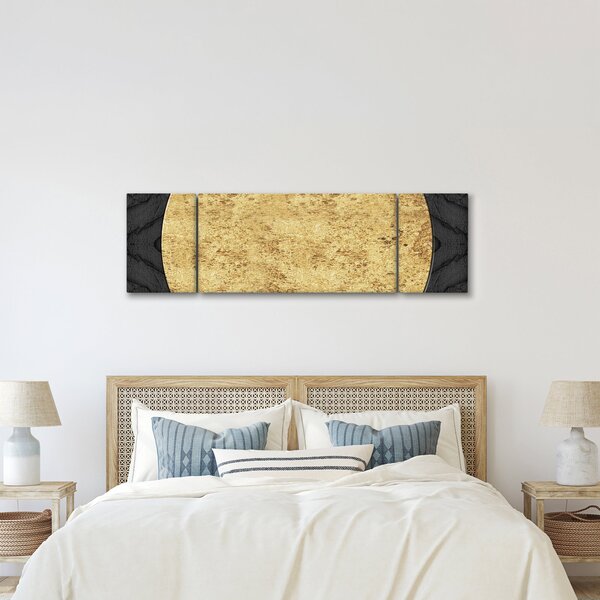 Obraz - Zlatá struktura N⁰2 (170x50 cm)