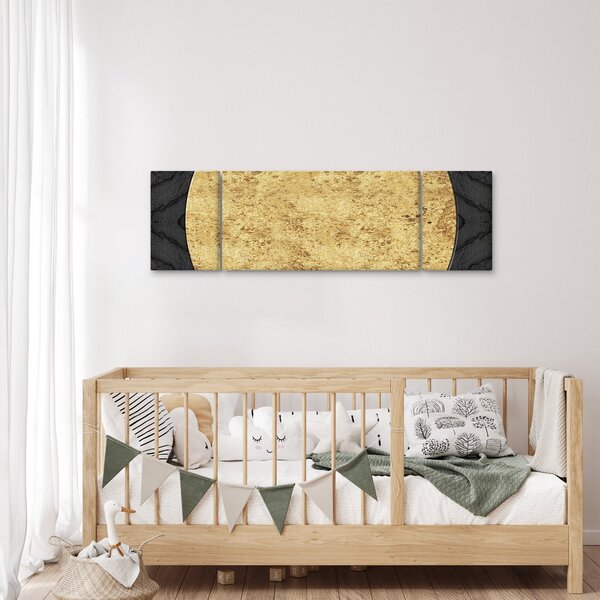 Obraz - Zlatá struktura N⁰2 (170x50 cm)
