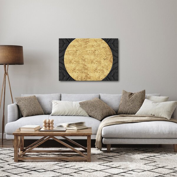 Obraz - Zlatá struktura N⁰2 (70x50 cm)