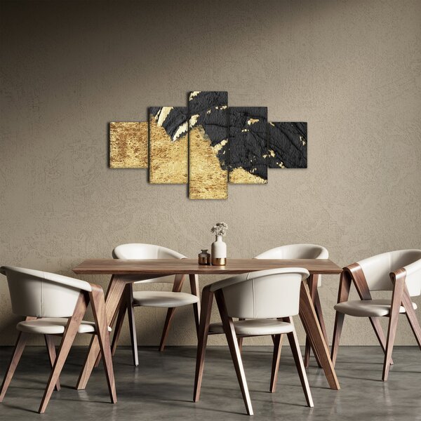 Obraz - Zlatá struktura N⁰1 (125x70 cm)