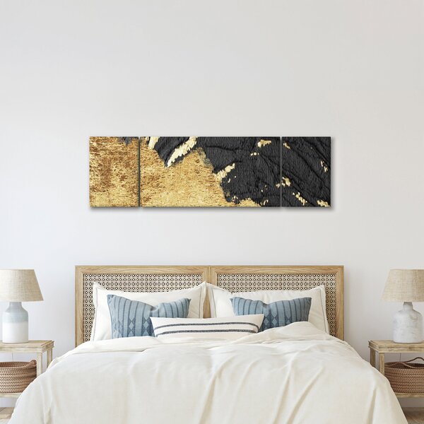 Obraz - Zlatá struktura N⁰1 (170x50 cm)