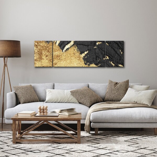 Obraz - Zlatá struktura N⁰1 (170x50 cm)