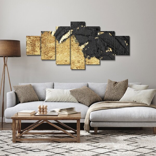 Obraz - Zlatá struktura N⁰1 (210x100 cm)