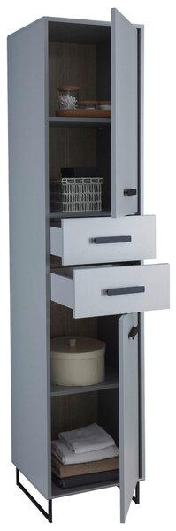 VYSOKÁ SKŘÍŇ, šedá, 41/185/38 cm home24 - Koupelnové skříňky vysoké, Online Only