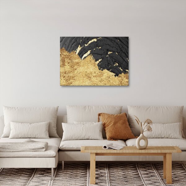 Obraz - Zlatá struktura N⁰1 (70x50 cm)