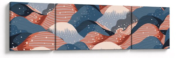 Obraz - Japonské vlny (170x50 cm)