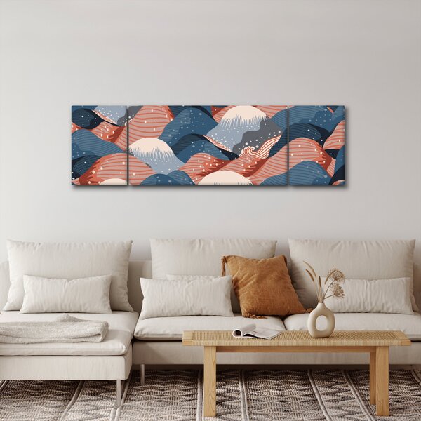 Obraz - Japonské vlny (170x50 cm)