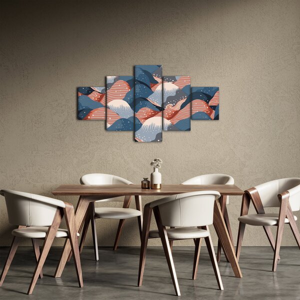 Obraz - Japonské vlny (125x70 cm)