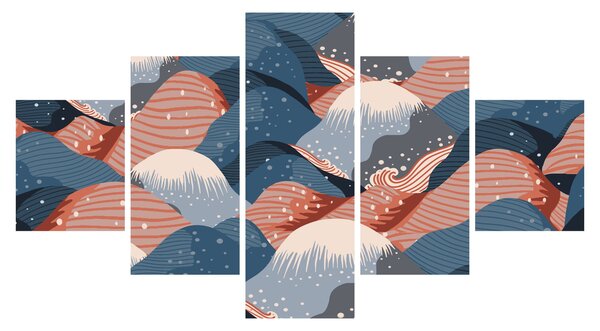 Obraz - Japonské vlny (125x70 cm)