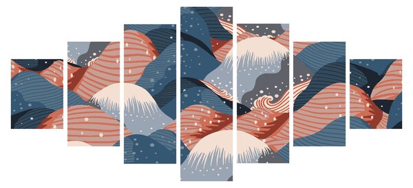 Obraz - Japonské vlny (210x100 cm)