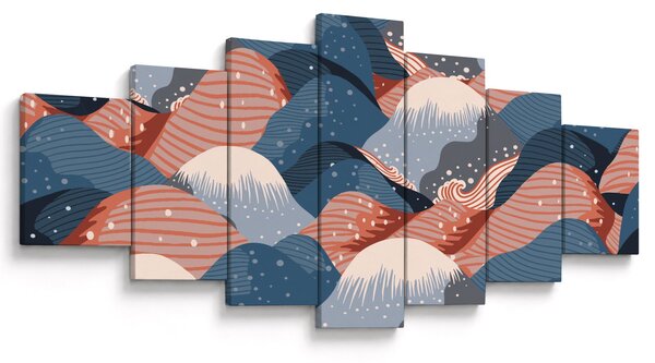 Obraz - Japonské vlny (210x100 cm)
