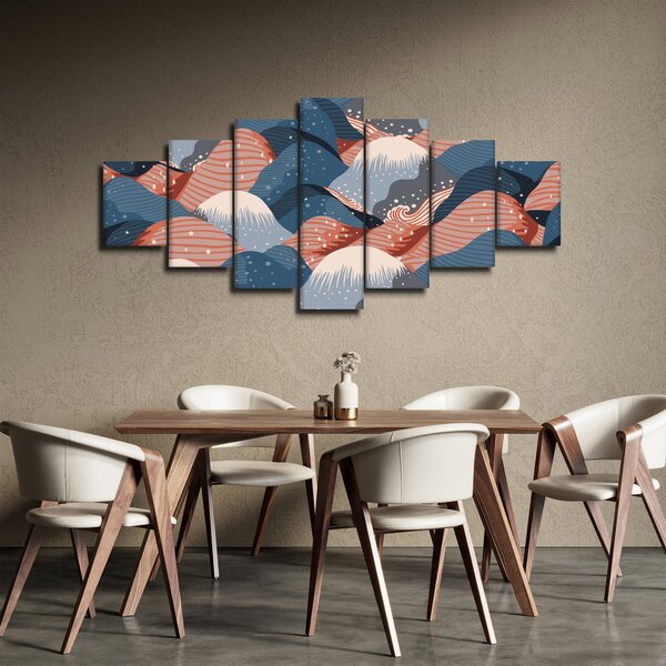 Obraz - Japonské vlny (210x100 cm)