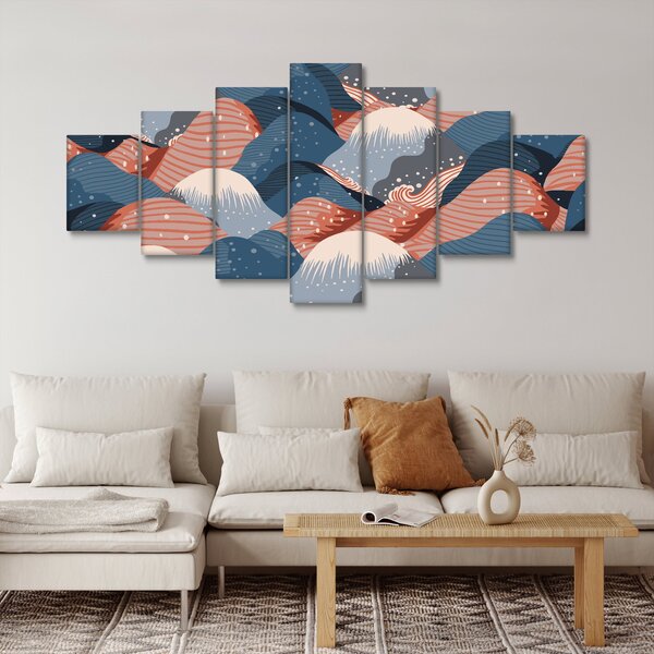 Obraz - Japonské vlny (210x100 cm)