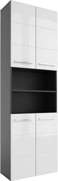 VYSOKÁ SKŘÍŇ, antracitová, 60/190/31 cm Xora - Online Only koupelnové skříňky, Online Only